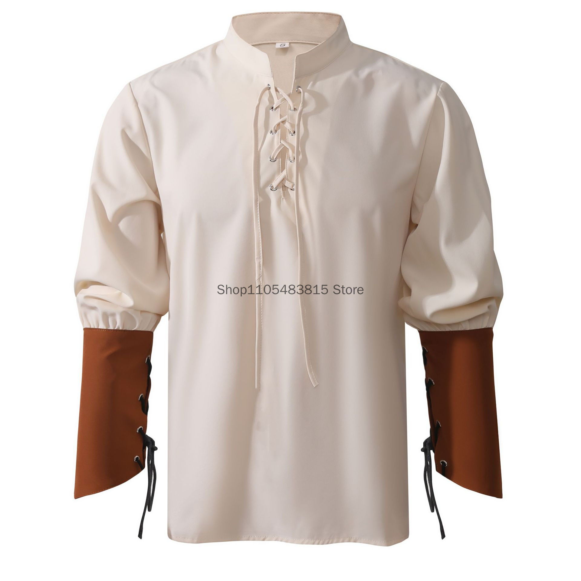 Camisa Pirata para Hombre - Ca - Medieval Gothic Lace Up Pirate Shirt reseña y precio