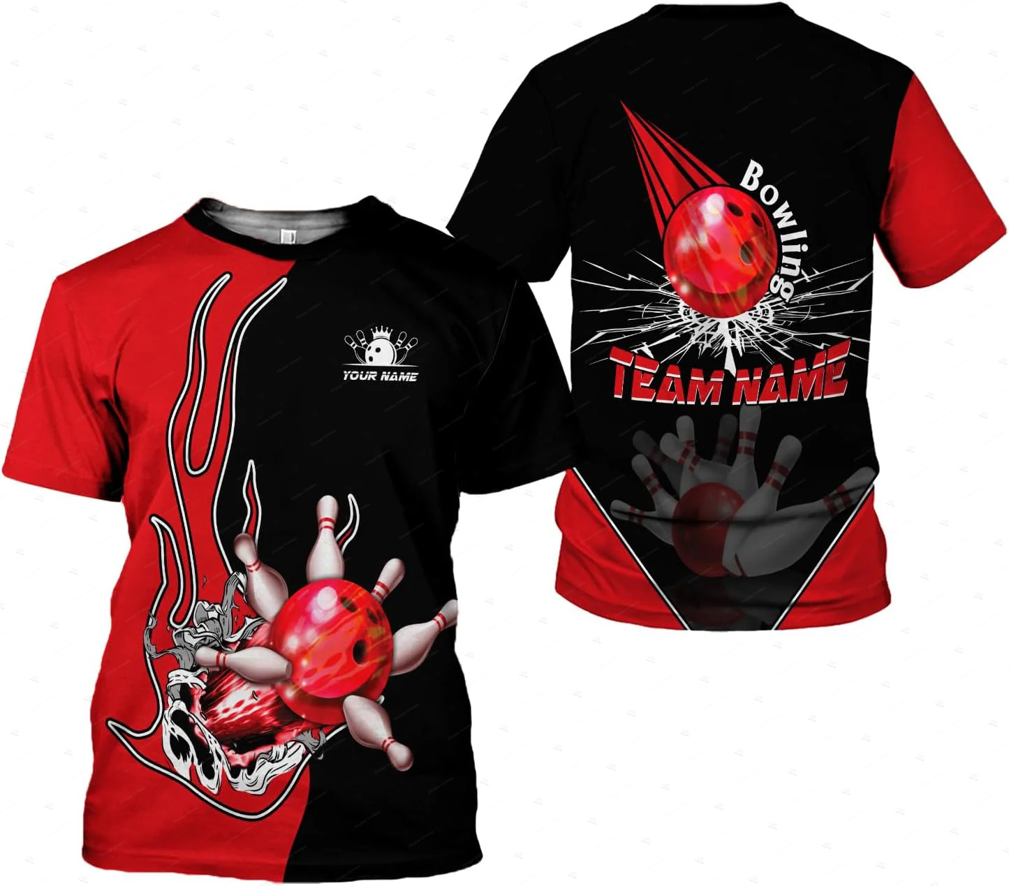 Nombre personalizado gradiente - Short Sleeve Bowling Shirt Retro reseña y precio