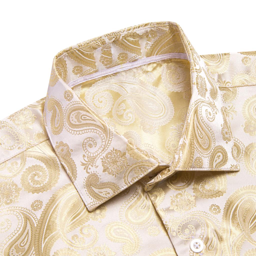 Hi-Tie camisa de seda para hom - Mens Satin Silk Dress Shirt reseña y precio