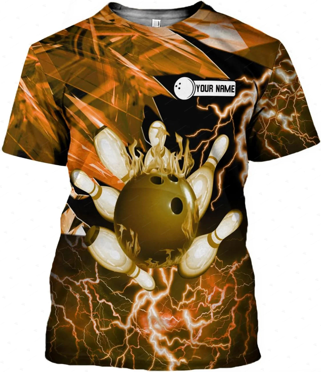 Nombre personalizado gradiente - Short Sleeve Bowling Shirt Retro reseña y precio