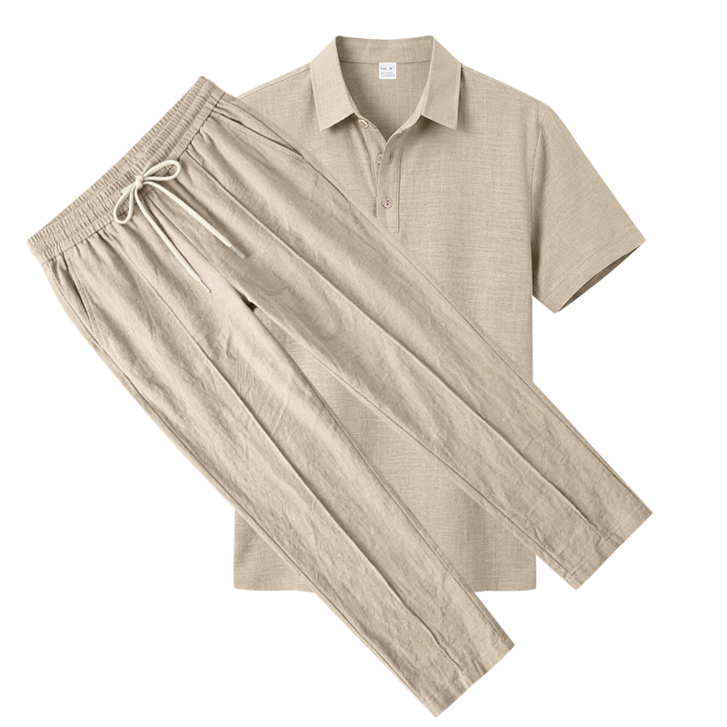 Conjunto de 2 Piezas para Homb - Mens Linen Shirt Long Sleeve reseña y precio