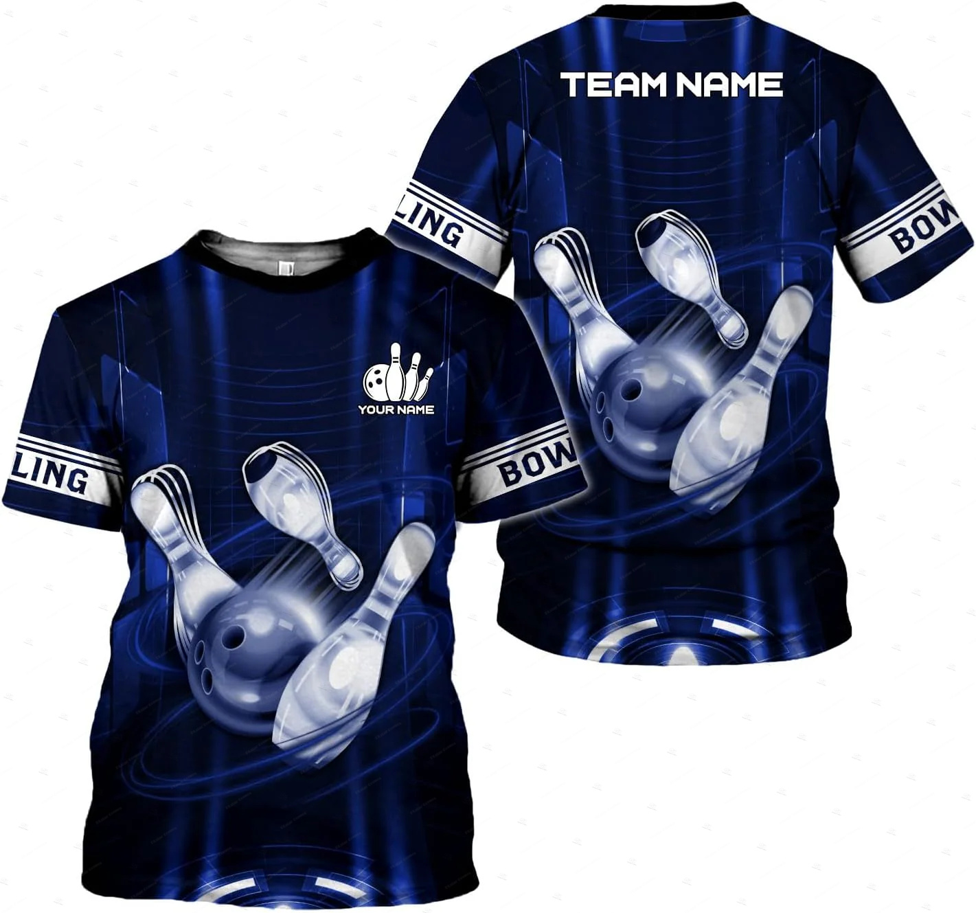 Nombre personalizado gradiente - Short Sleeve Bowling Shirt Retro reseña y precio