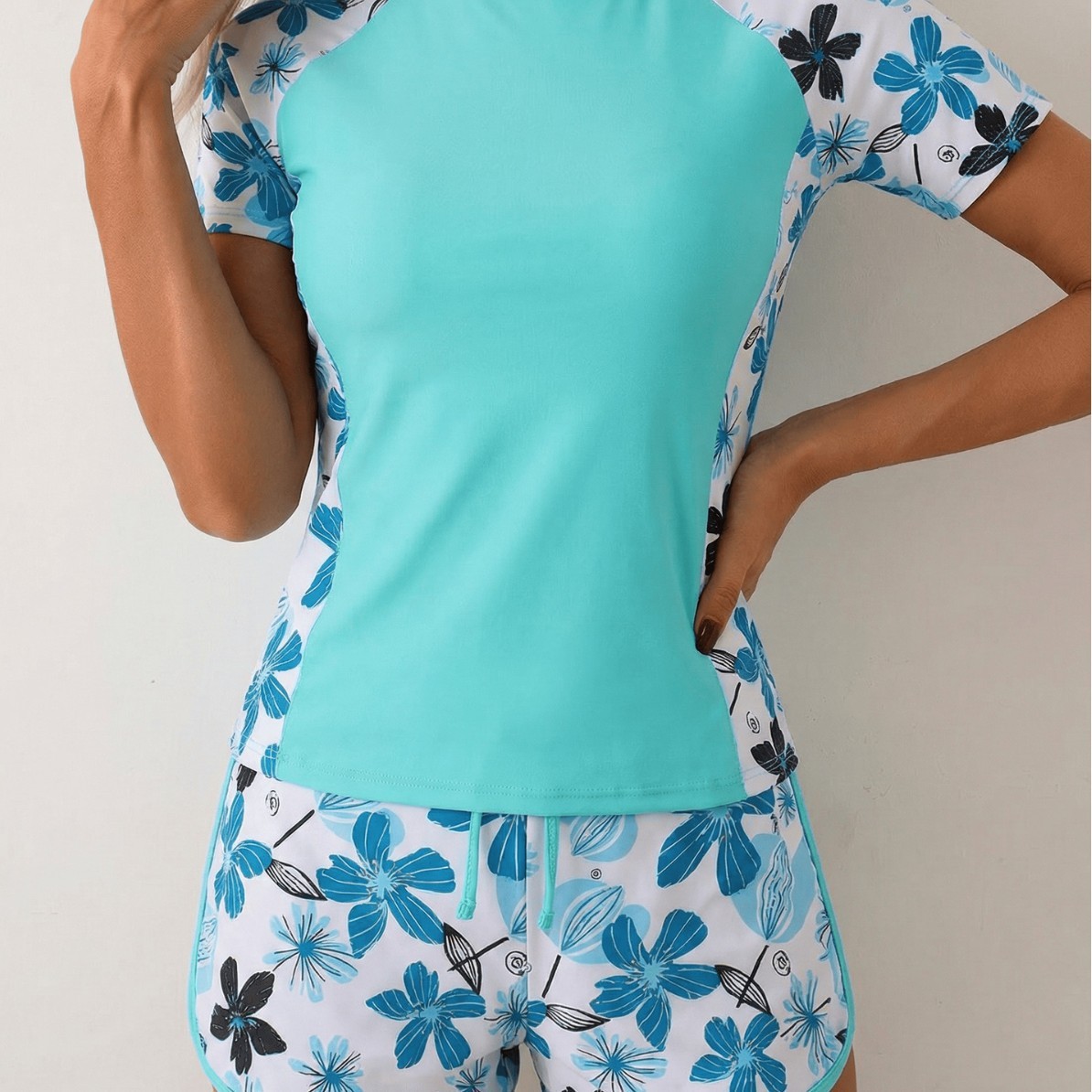 Tankini para mujer con pantalo - Shorts reseña y precio