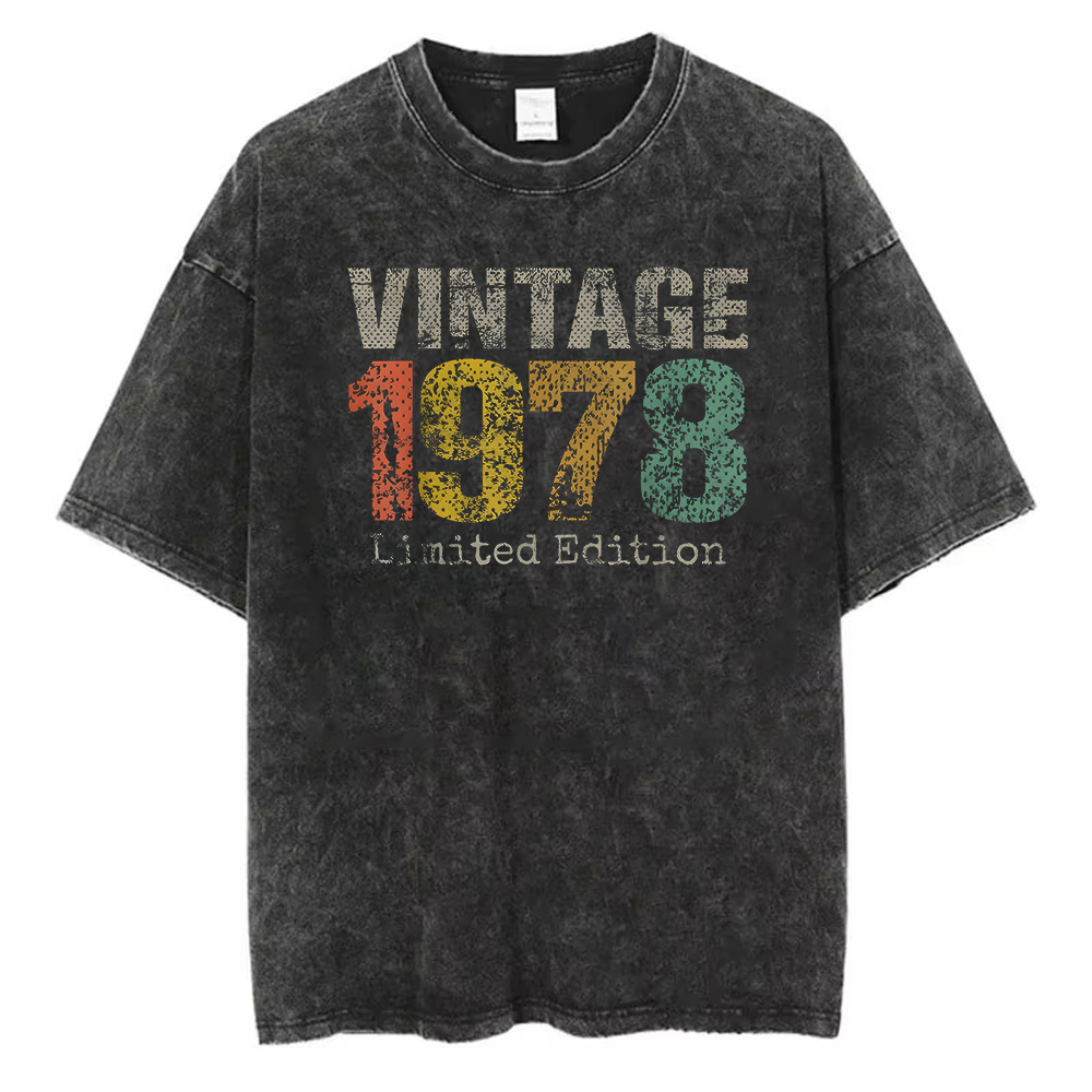 Camiseta de Edición Limitada 1 - Acid Wash Vintage Graphic T Shirt reseña y precio