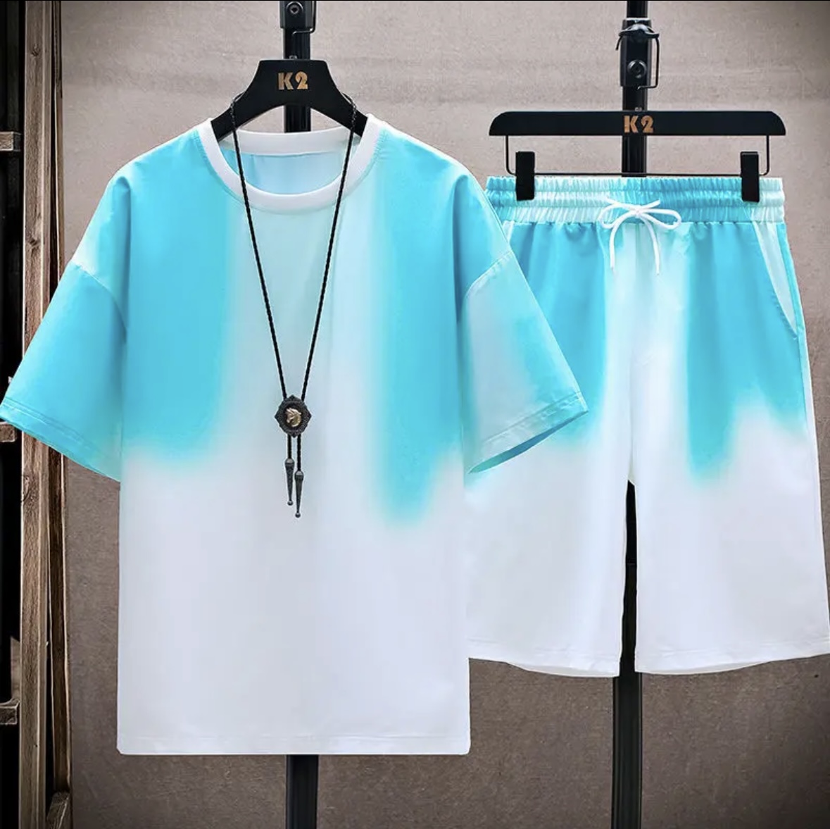 Nuevo conjunto de seda helada  - Shirts reseña y precio