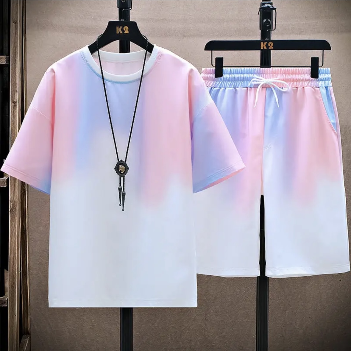 Nuevo conjunto de seda helada  - Shirts reseña y precio