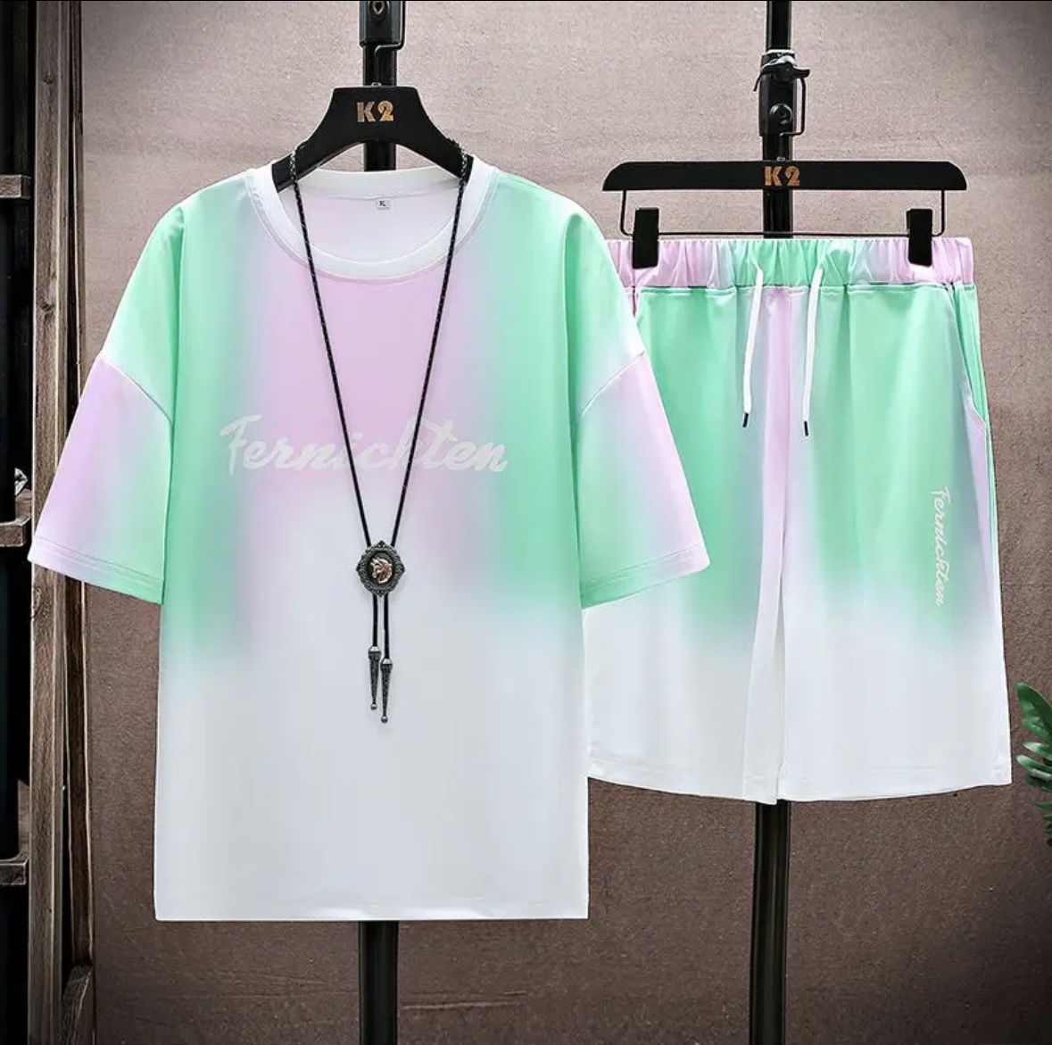 Nuevo conjunto de seda helada  - Shirts reseña y precio